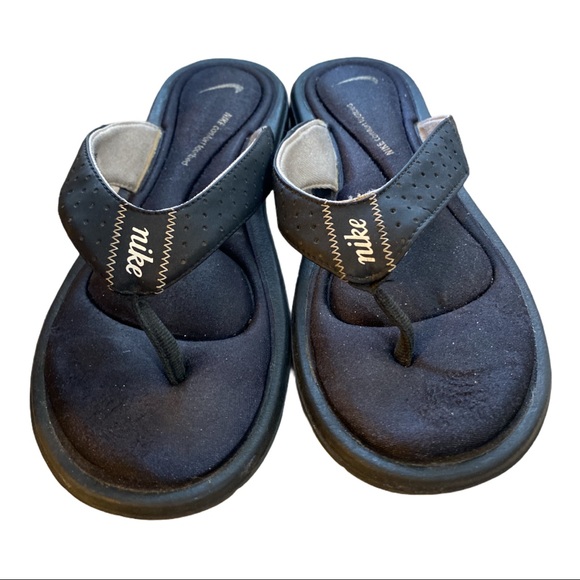 Nike Flip Flops thongs Black - Picture 3 of 7